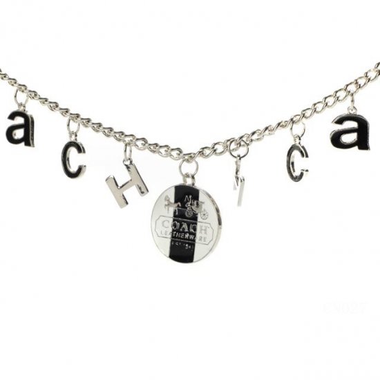 Coach Logo Float Silver Necklaces CYL | Coach Outlet Canada